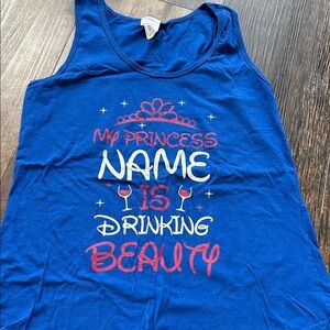 Epcot around the world Blue Graphic Tank Top